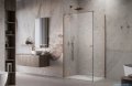 Radaway Essenza Kdj Brushed Copper kabina 100x110cm lewa szczotkowana miedź 1385040-93-01L/1384053-01-01