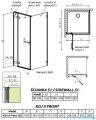 Radaway Arta Kdj II kabina 120x110cm lewa szkło przejrzyste 386457-03-01L/386042-03-01L/386023-03-01