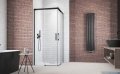 Radaway Idea Black Kdd kabina 70x120cm czarny mat/szkło przejrzyste 387065-54-01L/387064-54-01R