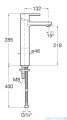 Roca Naia bateria umywalkowa sztorcowa wysoka Titanium Black EVERLUX-PVD A5A3B96CN0