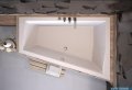 Besco Intima Duo 170x125cm wanna asymetryczna prawa + obudowa CZARNY mat + CZARNY syfon #WAID-170-NP/OAID-170-NSC/19977