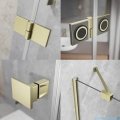 Radaway Essenza Kdj Brushed Gold kabina 90x120cm lewa szczotkowane złoto 1385044-99-01L/1384054-01-01
