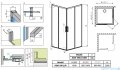 Radaway Idea White Kdd kabina 100x100cm szkło przejrzyste 387062-04-01L/387062-04-01R