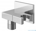 Kohlman Dexame zestaw prysznicowy z deszczownicą kwadratową 35x35 cm chrom QW210DQ35