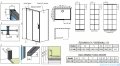 Radaway Idea Black Kdj Factory kabina prysznicowa 140x120 lewa czarny mat/szkło przejrzyste 387044-54-55L/133212-01-01R/387054-54-55R