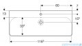 Geberit Smyle Square Umywalka 120x48cm 500.226.01.1