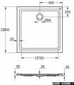 Grohe brodzik prysznicowy z akrylu 100x100 cm 39300000