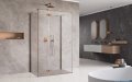 Radaway Essenza Brushed Copper Kdj+S kabina 100x90x100cm lewa szczotkowana miedź 1384052-01-01/1385020-93-01L/1384052-01-01