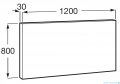 Roca Luna lustro łazienkowe z oświetleniem obwodowym LED120x80cm A812399000