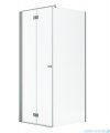 Radaway Nes Kdj B Brushed Nickel kabina 80x75cm lewa szczotkowany nikiel 10025080-91-01L/10039075-01-01