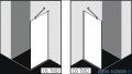 Kermi Osia Ściana boczna, szkło przezroczyste, profile srebrne 75x200cm OSTWD07520VPK