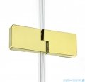 New Trendy Eventa Gold Shine kabina prysznicowa prostokątna 110x80x200 cm lewa przejrzyste Złoty połysk EXK-4708