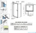 Radaway Fuenta New Kdj kabina 80x80cm lewa szkło przejrzyste 384043-01-01L/384051-01-01