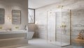 Radaway Essenza Gold Kdj+S kabina 80x110x80cm lewa złoty połysk szkło przejrzyste 1384051-01-01/1385023-09-01L/1384051-01-01