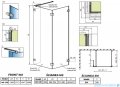 Radaway Euphoria Walk-in IV kabina 130x100cm szkło przejrzyste 383145-01-01/383152-01-01/383160-01-01