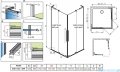 Radaway Furo SL Gold KDD kabina 120x80cm złoty połysk/szkło przejrzyste 10305120-09-01L/10305080-09-01R