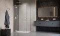 Radaway Essenza Kdj Brushed Gold kabina 120x120cm lewa szczotkowane złoto 1385042-99-01L/1384054-01-01