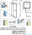 Radaway Arta Kdj II kabina 90x100cm lewa szkło przejrzyste 386455-03-01L+1386040-03-01L+386022-03-01