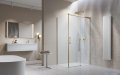 Radaway Idea Kdj Brushed Gold kabina 120x80cm prawa szczotkowane złoto 387042-99-01R/387051-99-01L