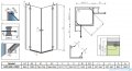 Radaway Torrenta Kdd Kabina prysznicowa 80x100 szkło grafitowe + brodzik Doros D + syfon 32273-01-05NR