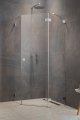 Radaway Essenza Pro Brushed Nickel Ptj kabina pięciokątna 90x100 prawa szczotkowany nikiel 10100000-91-01R/10100700-01-01