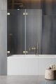 Radaway Essenza Pro Brushed Gold Pnd II parawan nawannowy 130cm lewy szczotkowane złoto 10102130-99-01L