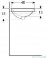 Geberit VariForm Umywalka okrągła wpuszczana w blat 40cm 500.700.01.2