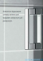 Kermi Cada XS kabina prysznicowa półokrągła 80x80 cm CKT5508020VPK