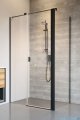 Radaway Nes Black Kds II kabina 100x70cm lewa czarny mat/szkło przejrzyste 10033100-54-01L/10040070-54-01