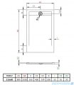 Radaway Teos F brodzik 210x80cm biały HTF21080-04
