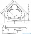Riho Neo wanna symetryczna 150x150cm z hydromasażem Air lewa B077004005