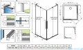 Radaway Furo SL KDD kabina 110x80cm chrom połysk/szkło przejrzyste 10305110-01-01L/10305080-01-01R