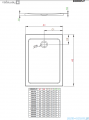 Radaway Doros F Stone brodzik 140x80x5,5 czarny SDRF1480-01-54S