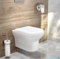 Oltens Gulfoss miska wisząca PureRim z powłoką SmartClean z deską wolnoopadającą 42508000