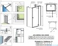 Radaway Essenza Gold Kdj+S kabina 80x100x80cm prawa złoty połysk szkło przejrzyste 1384051-01-01/1385022-09-01R/1384051-01-01