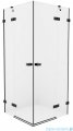 New Trendy Avexa Black kabina kwadratowa 110x80x200 cm przejrzyste EXK-1842