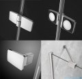 Radaway Fuenta Dwj drzwi wnękowe 90cm lewe chrom połysk szkło przejrzyste 1384013-01-01L