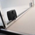 Radaway Furo Black SL kabina Walk-in 110x200cm lewa czarny mat/szkło przejrzyste 10306588-54-01L/10110544-01-01