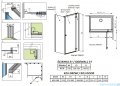 Radaway Essenza 8 Brushed Nickel Kdj kabina 100x75cm prawa szczotkowany nikiel 10480612-01-01R/10470337-91-01R/10113075-01-01