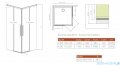 Radaway Idea 8 QL Black Kdd kabina 110x100cm szkło przejrzyste 10590110-54-01L/10590100-54-01R
