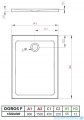 Radaway Doros F Stone brodzik 150x90 kaszmirowy SDRF1590-01-84S