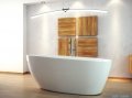 Besco Goya 160x70cm wanna wolnostojąca konglomeratowa MATOWA + syfon klik-klak chrom #WMMB-160G