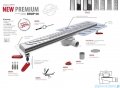 Wiper New Premium Ponente Odpływ liniowy z kołnierzem 70 cm syfon drop 50 mat 500.0171.03.070