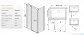 Sanplast kabina narożna prostokątna 90x110x198 cm KNDJ2/PRIII-90x110 biały/przejrzyste 600-073-0300-01-401