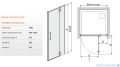 Sanplast Space Line DJ2P/SPACE drzwi prysznicowe 100x203 cm prawe przejrzyste 600-100-1670-42-401