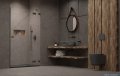 Radaway Essenza Pro Brushed GunMetal Dwj drzwi wnękowe 100cm prawe szczotkowany grafit 10099100-92-01R