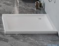 New Trendy Mild Satin Brodzik akrylowy kwadratowy 90x90x4,5 cm biały mat B-0647