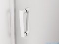 SanSwiss Cadura White Line drzwi wahadłowe 100cm jednoczęściowe lewe z polem stałym biały mat CA13G1000907