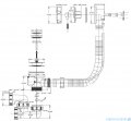 Besco Infinity 170x110cm wanna asymetryczna prawa + obudowa CZARNY mat + syfon CZARNY #WAI-170-NP/OAI-170-NSC/19977