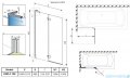 Radaway Essenza 8 SL Gold PND II parawan nawannowy 100cm lewy złoty połysk/przejrzyste 10500100-09-01L